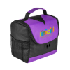 Center Divider Lunch Bag Black/Purple Trim