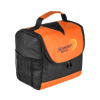 Center Divider Lunch Bag Black/Orange Trim