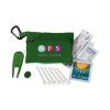 Full Color Mega Golf Kit in Zippered Bag Green