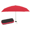 37" Arc Telescopic Folding Travel Umbrella With Eva Case Red