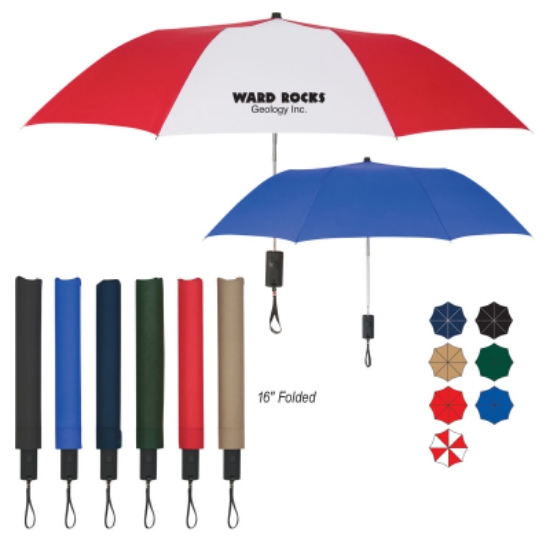 44" Arc Automatic Open Telescopic Folding Umbrella