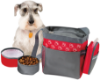 Pet Accessory Bag Gray/Red Accents