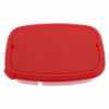 2-Section Lunch Container With Custom Handle Box Red