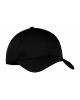 Six Panel Twill Cap Black