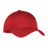 Six Panel Twill Cap Red