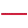 12" Enamel Flat Wood Rulers - Full Color Red