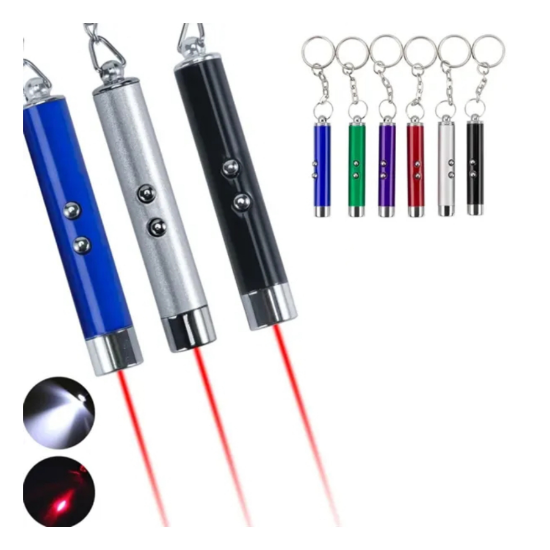 Mini Flashlight / Laser Pointer Keychain