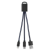 2-In-1 Braided Charging Buddy Navy Blue