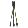 2-In-1 Braided Charging Buddy Lime Green