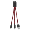 2-In-1 Braided Charging Buddy Red