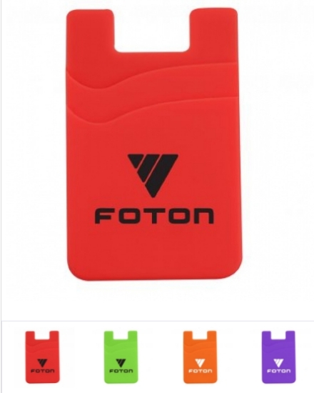 Dual Pocket Silicone Phone Wallet (OFN6200)