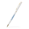 The Slim Metal Gold Pens White